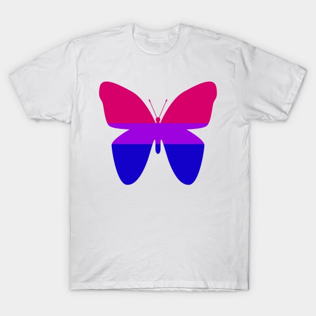 Bisexual Butterfly T-Shirt by epiclovedesigns